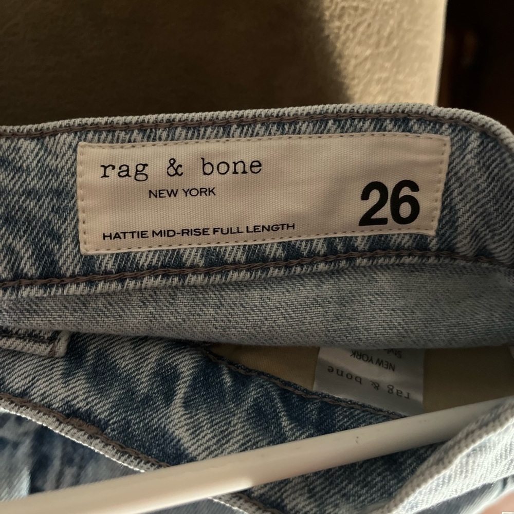 Rag & Bone Hattie Mid-Rise Full Length Jeans new size 26 - Picture 4 of 9